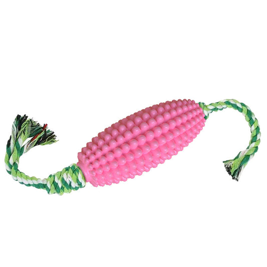 Interactive Corn Dog Chew Toy and Toothbrush