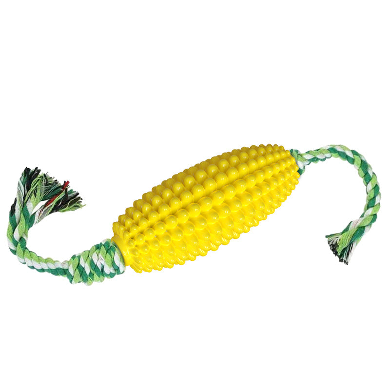 Interactive Corn Dog Chew Toy and Toothbrush